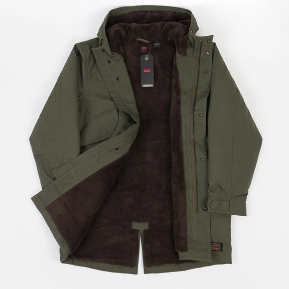 Levi's Green Outdoor Parka Jacket - Picture 1 of 12